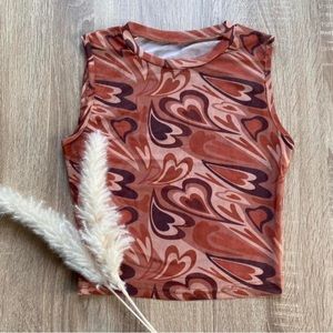 Sheer Mesh Tank Top 🤎